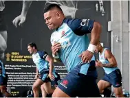  ??  ?? Tolu Latu has made his way from third-string hooker to the Waratahs starting lineup for their semifinal against the Lions. GETTY IMAGES