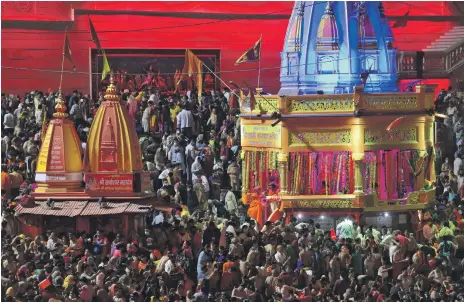  ?? Reuters ?? The decision to allow Hindus to gather at Haridwar during a second coronaviru­s wave has angered some Indians