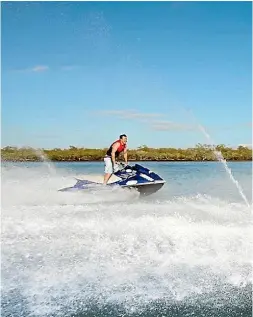  ??  ?? Jet-skiing is one of Caloundra’s most popular activities.