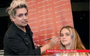  ??  ?? Kennys Palacios y Agustina Mindlin