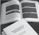  ?? ERIK S. LESSER, EPA-EFE ?? Special counsel Robert Mueller’s redacted report.