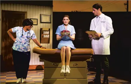  ?? PHILICIA ENDELMAN ?? Rheaume Crenshaw, Christine Dwyer and Steven Good in the national tour of “Waitress.”
