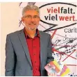  ?? FOTO: CARITAS ?? Martin Sahler vom Caritasver­band für den Kreis Mettmann.