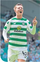  ??  ?? Callum Mcgregor celebrates his goal