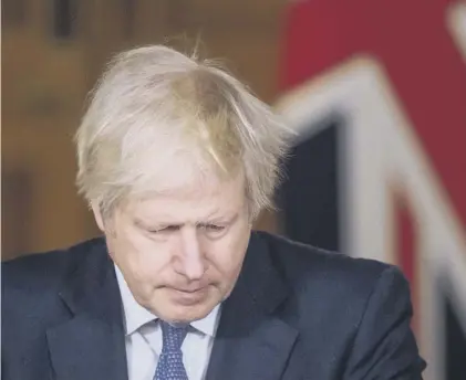  ??  ?? 0 Prime Minister Boris Johnson has been labelled as being ‘frightened of democracy’