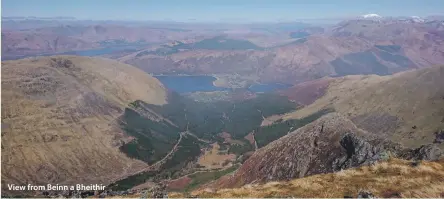  ??  ?? View from Beinn a Bheithir