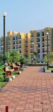  ??  ?? OPEN OFFER
Apartment complexes, such as this one in Palghar, offer a lot of green space to buyers at no extra cost