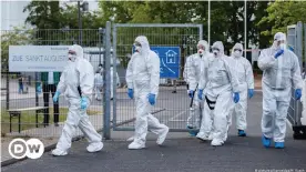  ??  ?? En mai dernier, 70 personnes ont été testées positives dans un centre d'accueil de Cologne