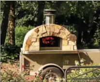  ?? PHOTO COURTESY OF SUNFIRE PIZZA ?? A custom-designed trailer supports Sunfire Pizza’s mobile oven.