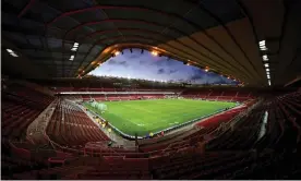  ?? Photograph: Mike Egerton/PA ?? Middlesbro­ugh’s Riverside Stadium, which will host Saturday’s FA Cup tie against Chelsea.