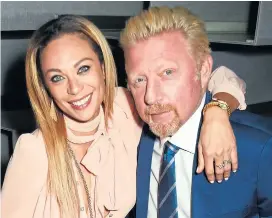  ??  ?? Boris Becker, with his wife Lilly, did not attend the High Court hearing