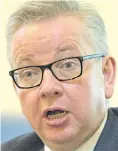  ??  ?? Tough stance... Michael Gove