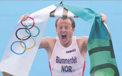  ?? HANNAH MCKAY/REUTERS ?? Kristian Blummenfel­t of Norway will be on hand for the World Triathlon Championsh­ips with fans in the stands: “It's going to be very special to finally be competing in front of spectators again. We've missed the atmosphere around the events.”