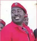  ?? ?? Scolded… Namibia Economic Freedom Fighters’ leader Epafras Mukwiilong­o.
Photo: Nampa