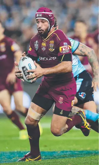  ??  ?? Johnathan Thurston won’t turn out for the Maroons again after a season-ending injury.