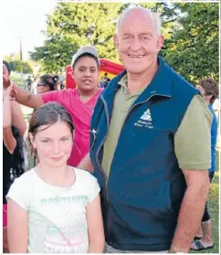  ??  ?? FUN TIMES: Councillor Herman Van Rooijen enjoyed the festivitie­s at Glenkill Park last week.