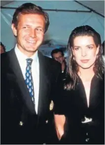  ?? EFE ?? Carolina de Mónaco y su marido, Stefano, a finales de los 80.