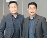  ??  ?? Nath Vongpanich, right, and Piyapong Chitchumno­ng have an expansion plan that covers both Thailand and overseas markets.