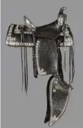  ??  ?? Lone Ranger silver saddle ensemble Estimate: $40/60,000 SOLD: $153,400