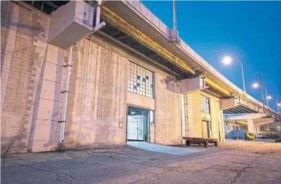  ?? THE BENTWAY ?? The "secret rooms" underneath the Gardiner Expressway at Exhibition Place that will be transforme­d into "Pulse Topology" with 3,000 light bulbs that will react to the pulse of visitors’ heartbeats using touchless biometric technology.