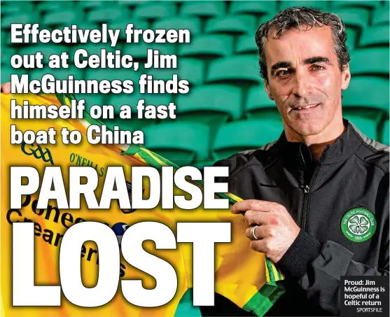  ?? SPORTSFILE ?? Proud: Jim McGuinness is hopeful of a Celtic return