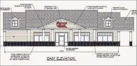  ?? Courtesy of Stewart’s ?? A rendering of the proposed Stewart’s Shops store at the intersecti­on of Delaware and Elm avenues.