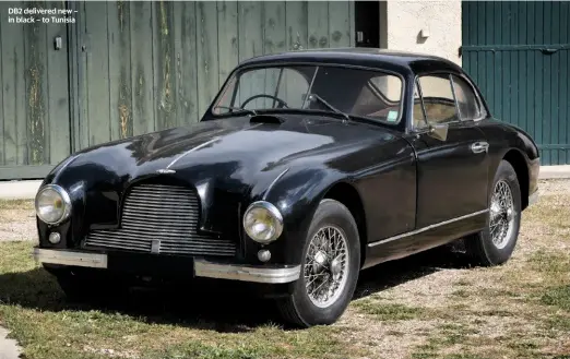  ??  ?? DB2 delivered new – in black – to Tunisia