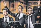  ?? FOTO: ANGELO TRANI ?? Die drei Sänger Gianluca Ginoble (v.l.), Ignazio Boschetto und Piero Barone bilden zusammen das Opern-PopTrio Il Volo.