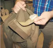  ?? COURTESY OF CONCHETTA MARUCCI ?? A group of Trexler Middle School teachers discovered a World War I uniform while cleaning an unoccupied room. They were able to return the uniform to its wearer’s grandson.