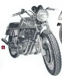  ?? ?? There’s definitely a distinctiv­e look to the tank/seat unit, which sometimes divides opinion.
3: Roadster version of the Triumph-powered Metisse, this one with an eight-valve top end conversion.