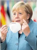  ??  ?? PLEA Germany’s Merkel yesterday