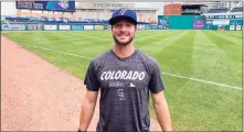  ?? David Borges /Hearst Connecticu­t Media ?? Former UConn closer PJ Poulin has shown improvemen­t since last month's promotion to the Hartford Yard Goats.