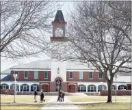  ?? Arnold Gold / Hearst Connecticu­t Media file photo ?? The Arnold Bernhard Library at Quinnipiac University in Hamden in 2019.