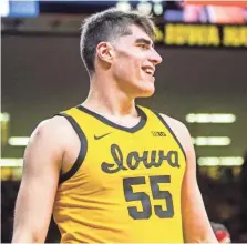  ?? JOSEPH CRESS/IOWA CITY PRESS-CITIZEN ?? Iowa center Luka Garza says his focus is on winning the Big Ten and getting to the NCAAs.