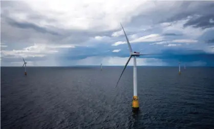  ??  ?? Scottish Power, National Grid and SSE have agreed a multibilli­on-pound project that will help bring Scotland’s vast reserves of renewable energy to millions of homes in England. Photograph: Xinhua/Alamy Stock Photo