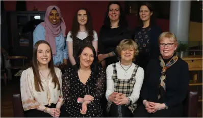  ?? Pictures: Colin Mearns ?? Last year’s finalists: Back row from left: Razannah Hussain, Corrie Shepherd ( both young SWOTY finalists), Zakia Moulaoui and Sarah Martins Da Silva. Front from left: Mari- Ann Ganson ( young SWOTY finalist), Pauline Moriarty, Corinne Hutton and Elaine Wyllie