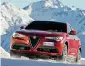  ??  ?? Il Suv Stelvio dell’Alfa Romeo