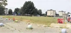  ?? Picture: Ellie Crook ?? The former community centre site is now a wide open space following the demolition