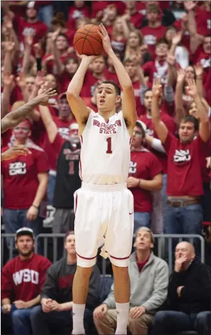  ?? COURTESY OF WASHINGTON STATE ?? Warriors shooting guard Klay Thompson, above in a game for Washington State, will have his No. 1 jersey retired by the school on Saturday.