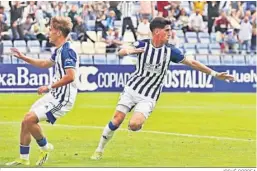  ?? JOSUÉ CORREA ?? Alberto Trapero celebra el gol anotado.