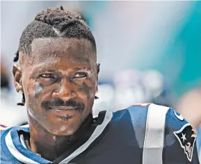  ?? DAVID SANTIAGO/MIAMI HERALD ?? WR Antonio Brown appeared to retire from the NFL in a tweet Sunday.