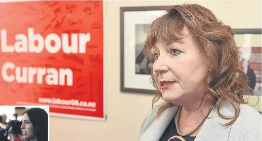  ?? PHOTO: GREGOR RICHARDSON ?? Demoted . . . Dunedin South MP Clare Curran talks to media in her electorate office following her sacking from Cabinet by Prime Minister Jacinda Ardern (left) yesterday.