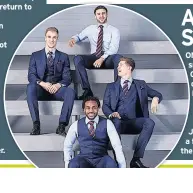  ??  ?? ONE of the publicity snaps for England’s World Cup suits features a quartet of players sat on benches, which seems appropriat­e seeing as, between them, Joe
Hart, Danny Rose and John Stones have spent a fair time on one through the season. (Kyle Walker