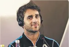  ??  ?? ► Nico Prost, ayer, en la presentaci­ón de Renault.