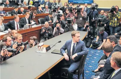  ?? CHIP SOMODEVILL­A/GETTY IMAGES FILE PHOTO ?? In April, Facebook CEO Mark Zuckerberg said it was possible that others misused data from the social network.