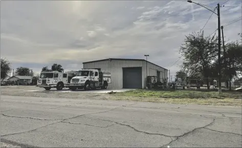  ?? MARCIE LANDEROS PHOTO ?? Seeley’s aging fire station will soon be replaced by a new 4,735 square foot fire station and cooling center. The current station is seen here on Friday, February 17, in Seeley.