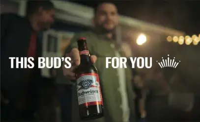  ?? Budweiser via AP ?? A scene from Budweiser’s 2023 Super Bowl ad. Broadcaste­r Fox says it had sold all of its Super Bowl LVII ad space as of the end of January.