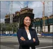  ??  ?? Madison Nguyen, executive vice president of the Silicon Valley Organizati­on, believes the city of San Jose needs to amend ordinances that will help further developmen­t affordable housing.