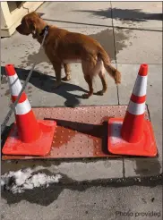  ?? Photo provided ?? ADA-compliant handicap ramps in Berne along S.R. 218 have caused a tripping hazard after the continual cycle of freezing and thawing this winter. The ramps were the subject of a lengthy discussion in an otherwise short meeting of the Berne City Council Monday.