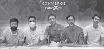  ?? ?? THE FIBERXERS TEAM, FROM LEFT: RK Ilagan, Kevin Racal, Mike Racal, Allyn Bulanadi, Alec Stockton